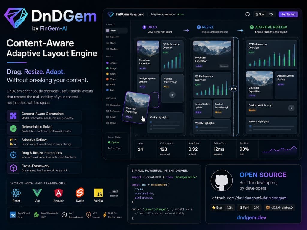 DnDGem — content-aware adaptive layout engine preview